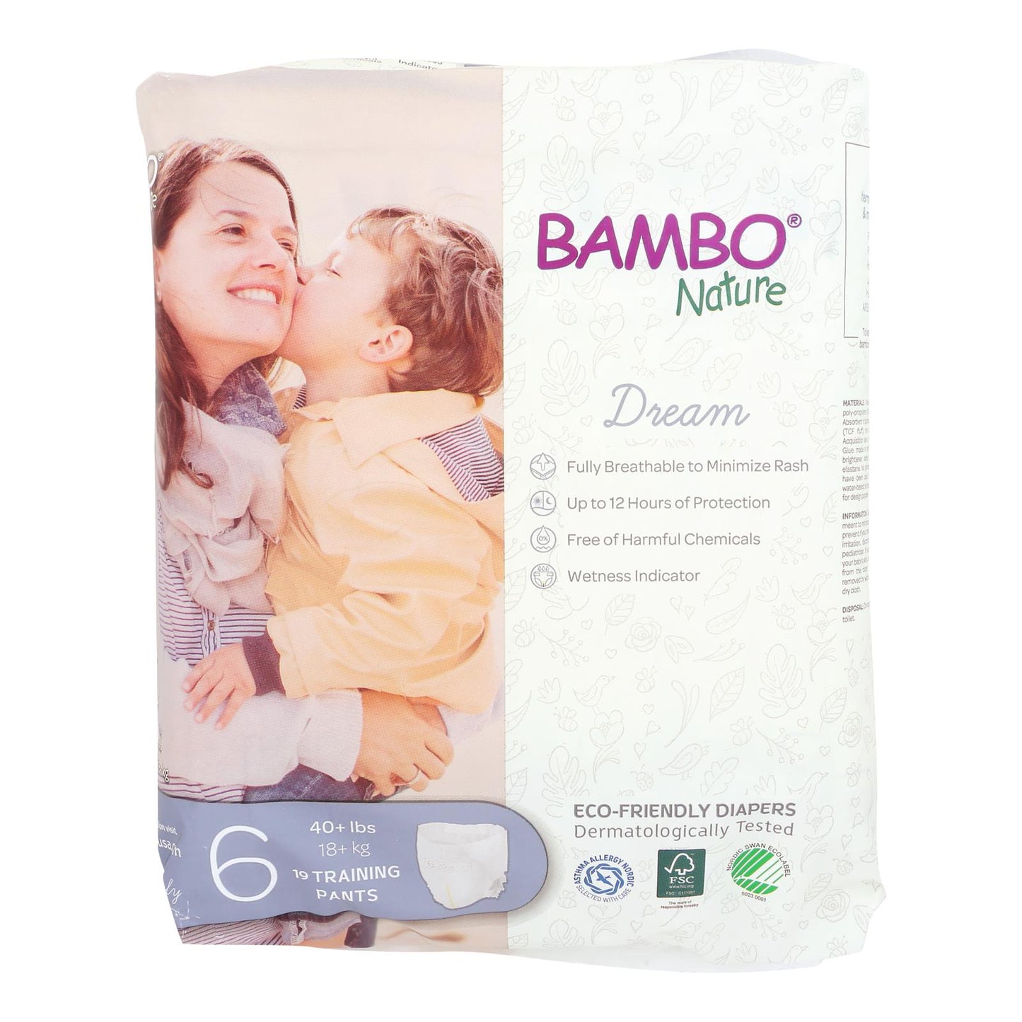 Bambo Nature - Training Pants Size 6 - Case Of 5-19 Ct