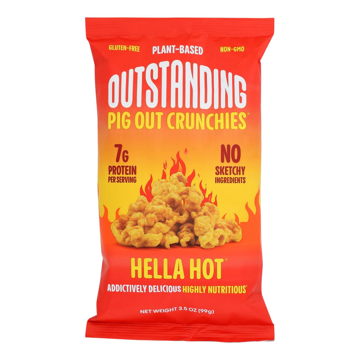 Outstanding Foods - Crunchies Hella Hot - Case Of 12-3.5 Oz