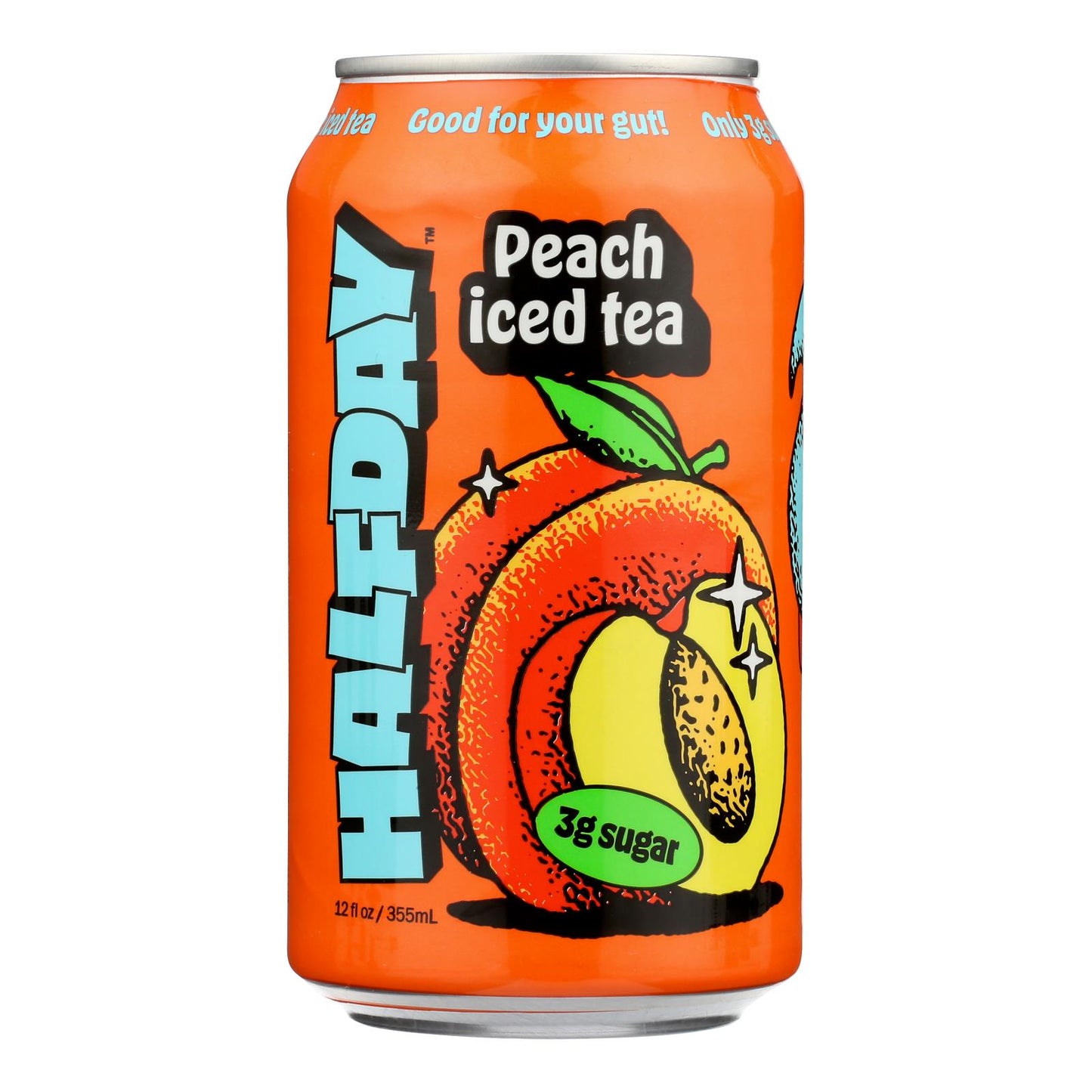 Halfday - Tonic Peach Green Tea - Case Of 12-12 Fz