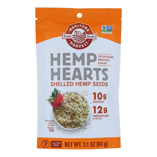 Manitoba Harvest Natural Hemp Hearts - Case Of 12 - 2 Oz