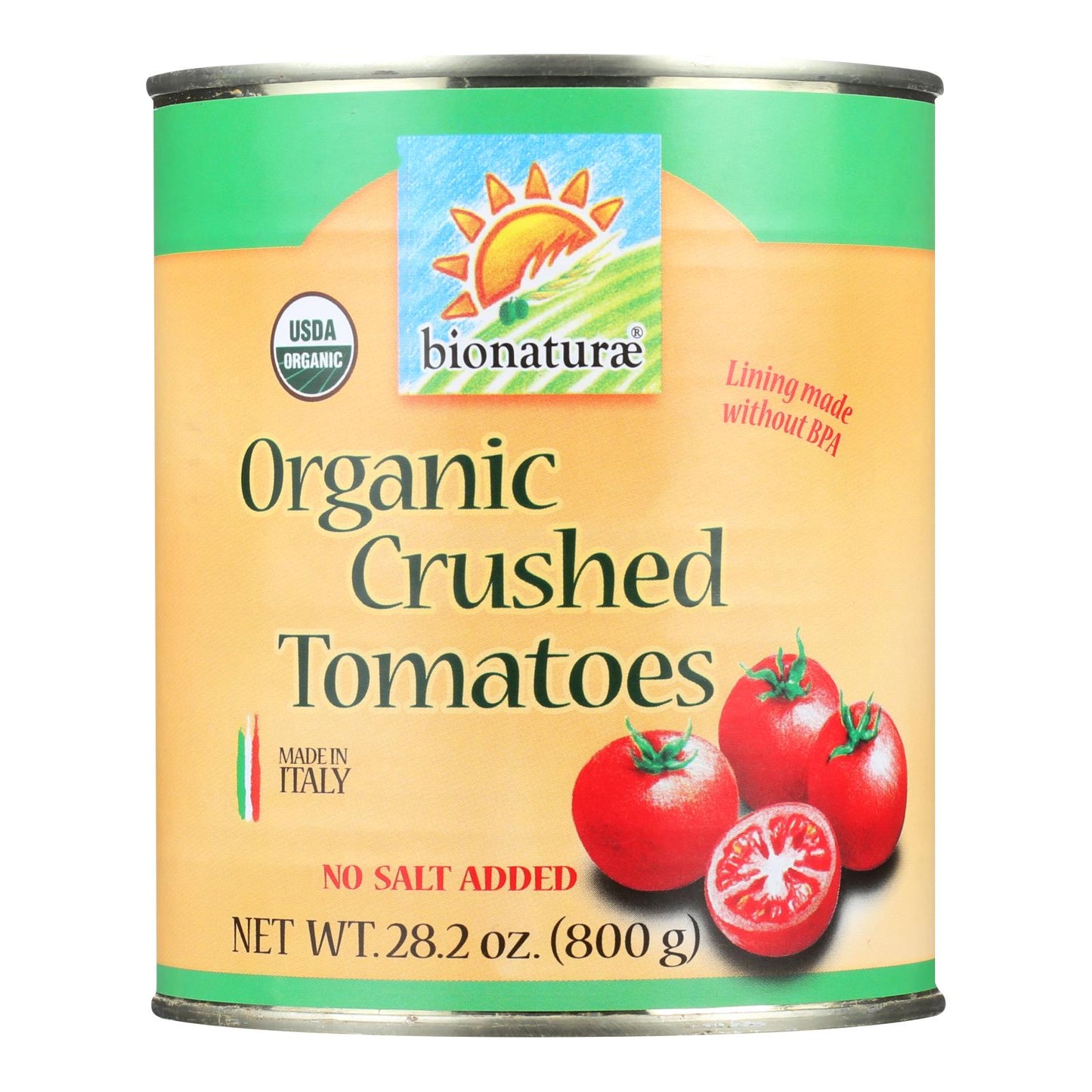 Bionaturae Tomatoes - Organic - Crushed - 28.2 Oz - Case Of 12