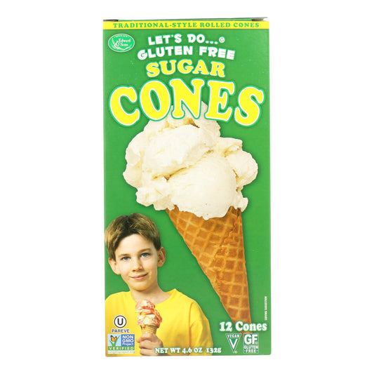 Let's Do Ice Cream Cones - Sugar - Case Of 12 - 4.6 Oz.