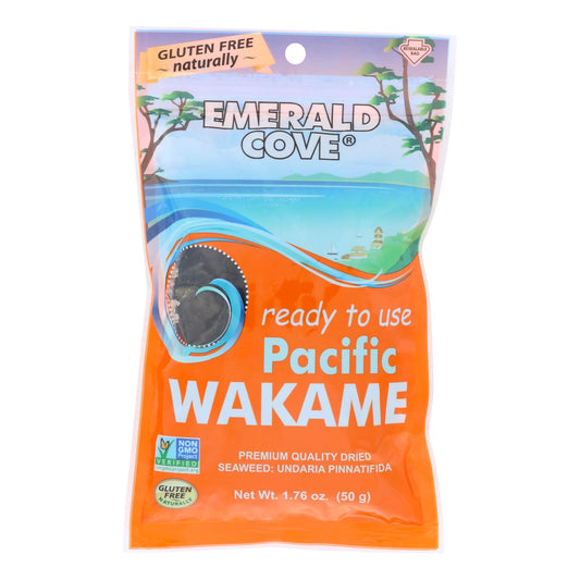 Emerald Cove Sea Vegetables - Pacific Wakame - Silver Grade - Ready To Use - 1.76 Oz - Case Of 6