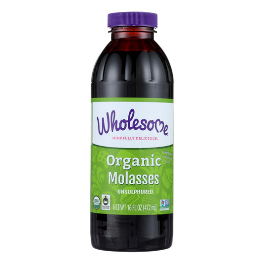 Wholesome Sweeteners Molasses - Organic - Blackstrap - Unsulphured - 16 Oz - Case Of 12