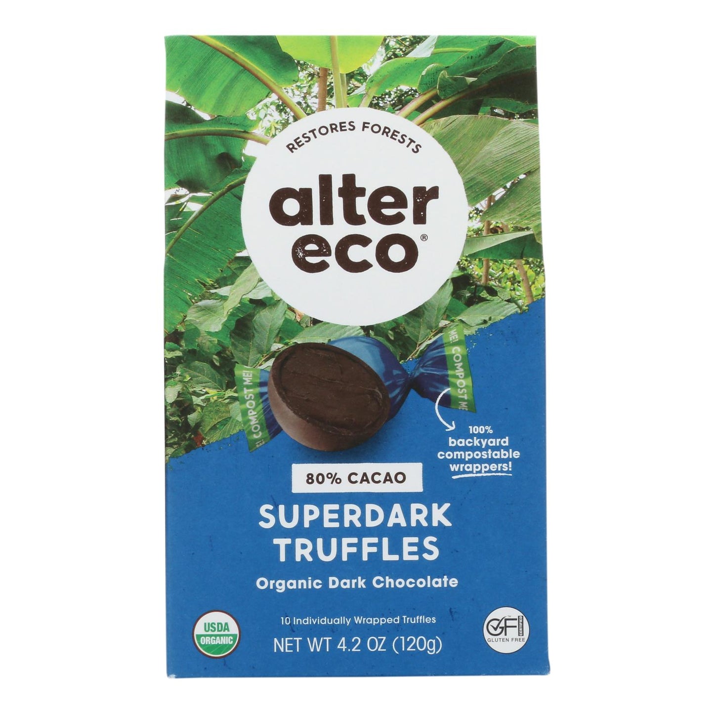 Alter Eco - Truffle Spr Dark Chocolate - Case Of 8 - 4.2 Oz