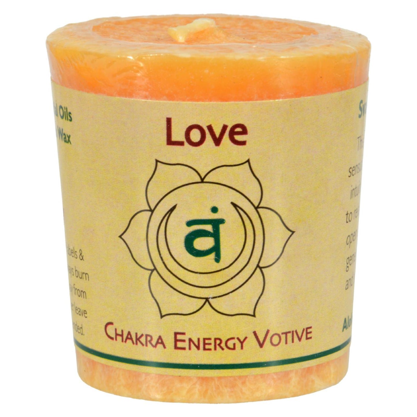 Aloha Bay - Chakra Votive Canlde - Love - Case Of 12 - 2 Oz