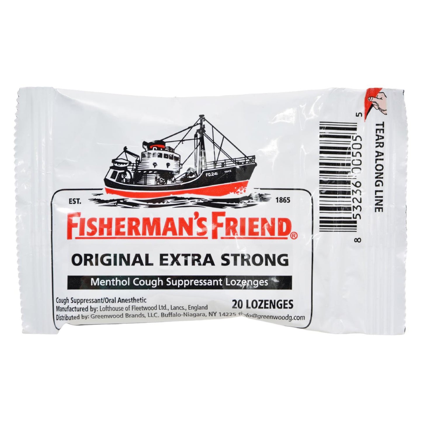 Fisherman's Friend Lozenges - Original Extra Strong - Dsp - 20 Ct - 1 Case