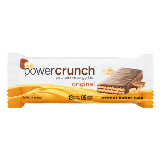 Power Crunch Bar - Peanut Butter Fudge - Case Of 12 - 1.4 Oz