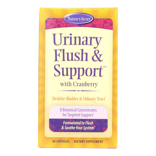 Nature's Secret Urinary Cleans And Flush With Cranberry Extract - 60 Capsules