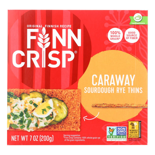 Finn Crisp Crispbread - Caraway - 7 Oz - Case Of 9