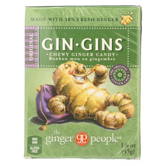 Ginger People Gingins Chewy Original Travel Packs - Case Of 24 - 1.6 Oz