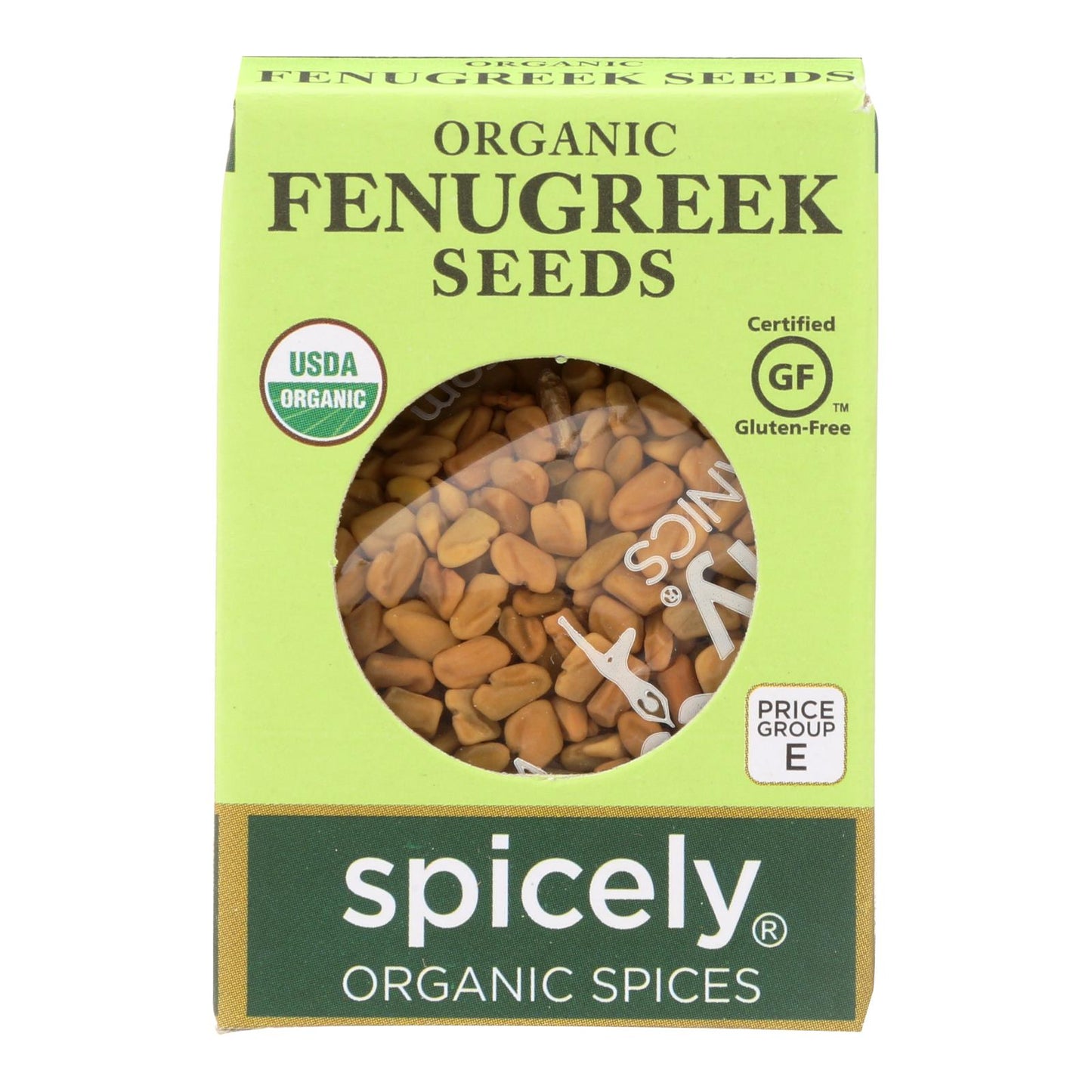 Spicely Organics - Organic Fenugreek Seeds - Case Of 6 - 0.45 Oz.