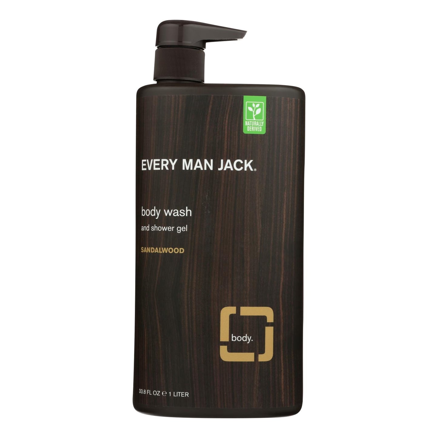 Every Man Jack Body Wash Sandalwood Body Wash - Case Of 33.8 - 33.8 Fl Oz.