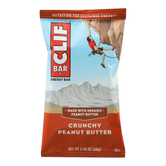 Clif Bar - Organic Crunch Peanut Butter - Case Of 12 - 2.4 Oz