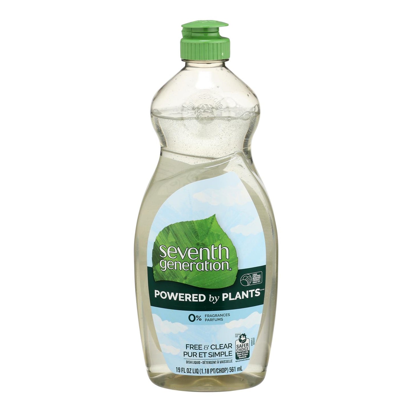 Seventh Generation - Dish Liquid Free & Clear - Case Of 6-19 Fz