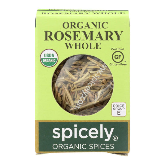 Spicely Organics - Organic Rosemary - Whole - Case Of 6 - 0.2 Oz.