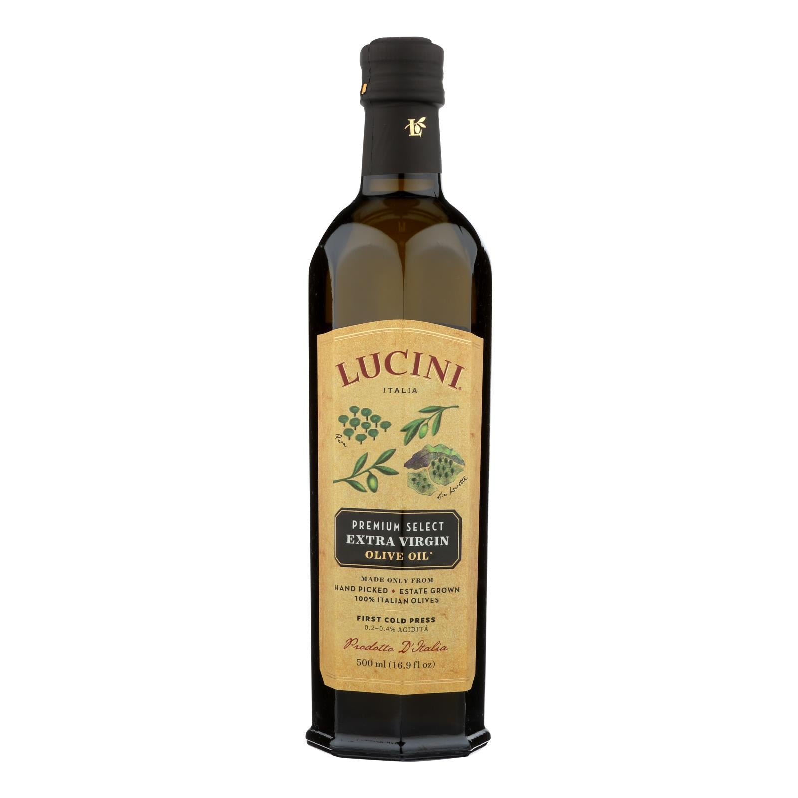 Lucini Italia Premium Select Extra Virgin Olive Oil - Case Of 6 - 17 Fl Oz.