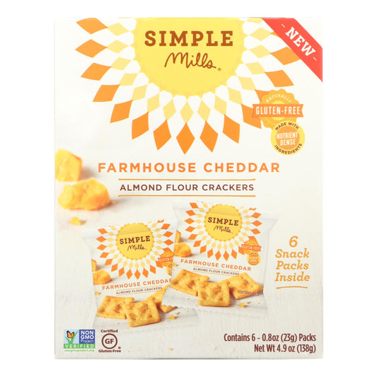 Simple Mills Farmhouse Cheddar - Case Of 6 - 4.9 Oz