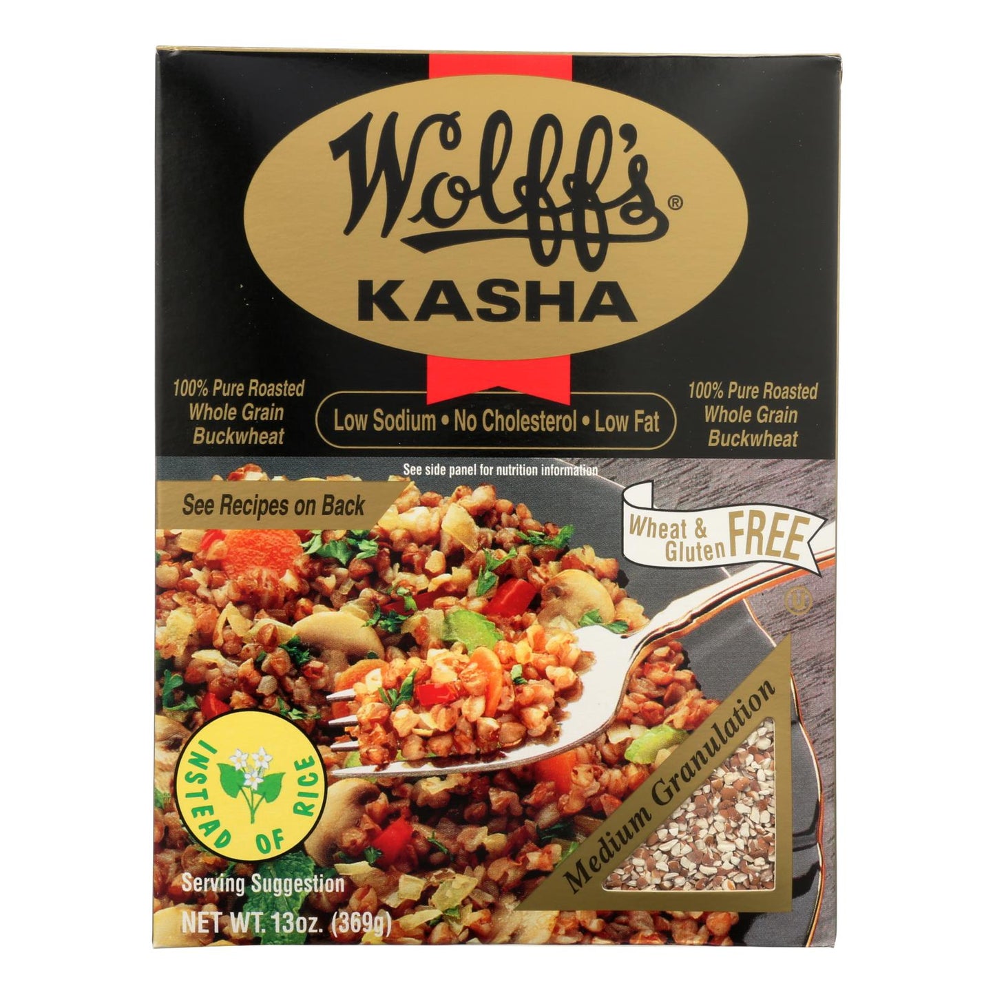 Wolff's Kasha Medium Granulation - Case Of 6 - 13 Oz.