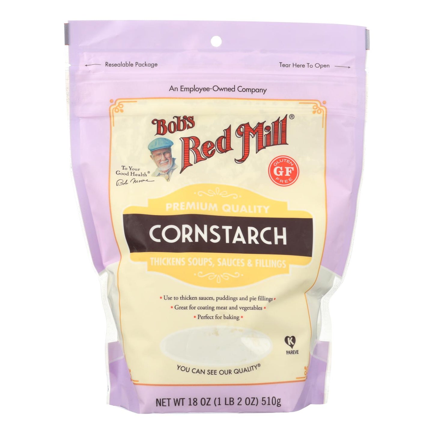 Bob's Red Mill - Cornstarch - Case Of 4-18 Oz