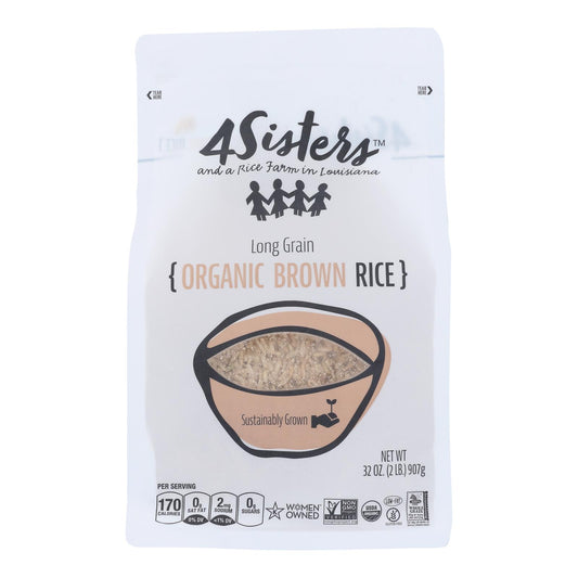 4 Sisters - Rice Og2 Brown Long Grain - Cs Of 6-2 Lb