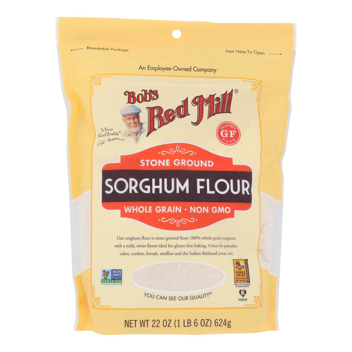 Bob's Red Mill - Flour Sorghum - Case Of 4-22 Oz