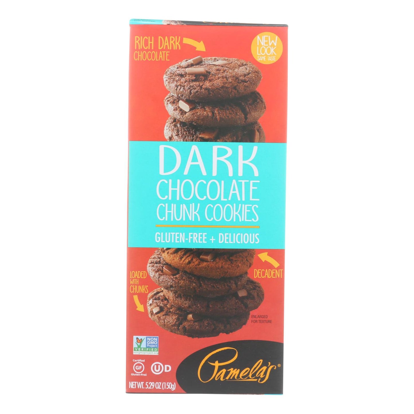 Pamela's Products - Cookies - Dark Chocolate Chunk - Gluten-free - Case Of 6 - 5.29 Oz.