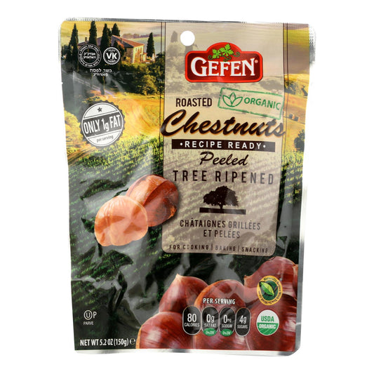 Gefen Whole Chestnuts - Low Fat - Case Of 12 - 5.2 Oz.