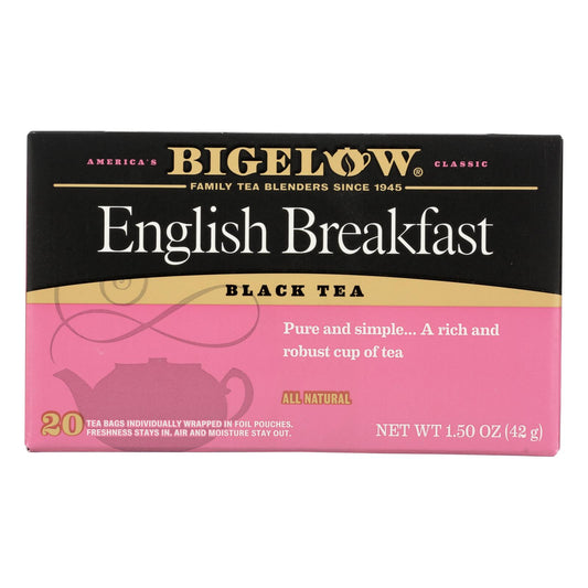 Bigelow Tea English Breakfast Black Tea - Case Of 6 - 20 Bags