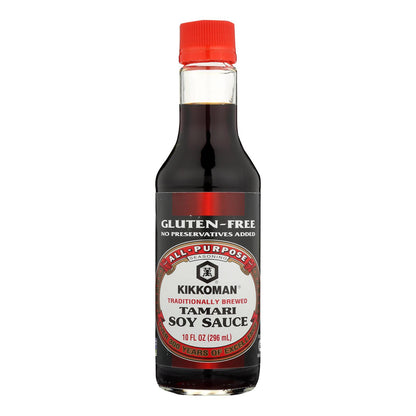 Kikkoman Tamari Soy Sauce - Naturally Brewed - Case Of 6 - 10 Fl Oz