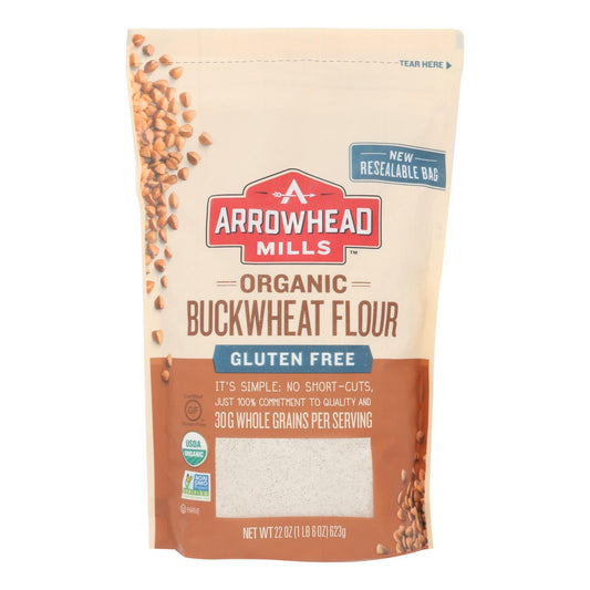 Arrowhead Mills - Organic Bukwheat Flour - Gluten Free - Case Of 6 - 22 Oz.