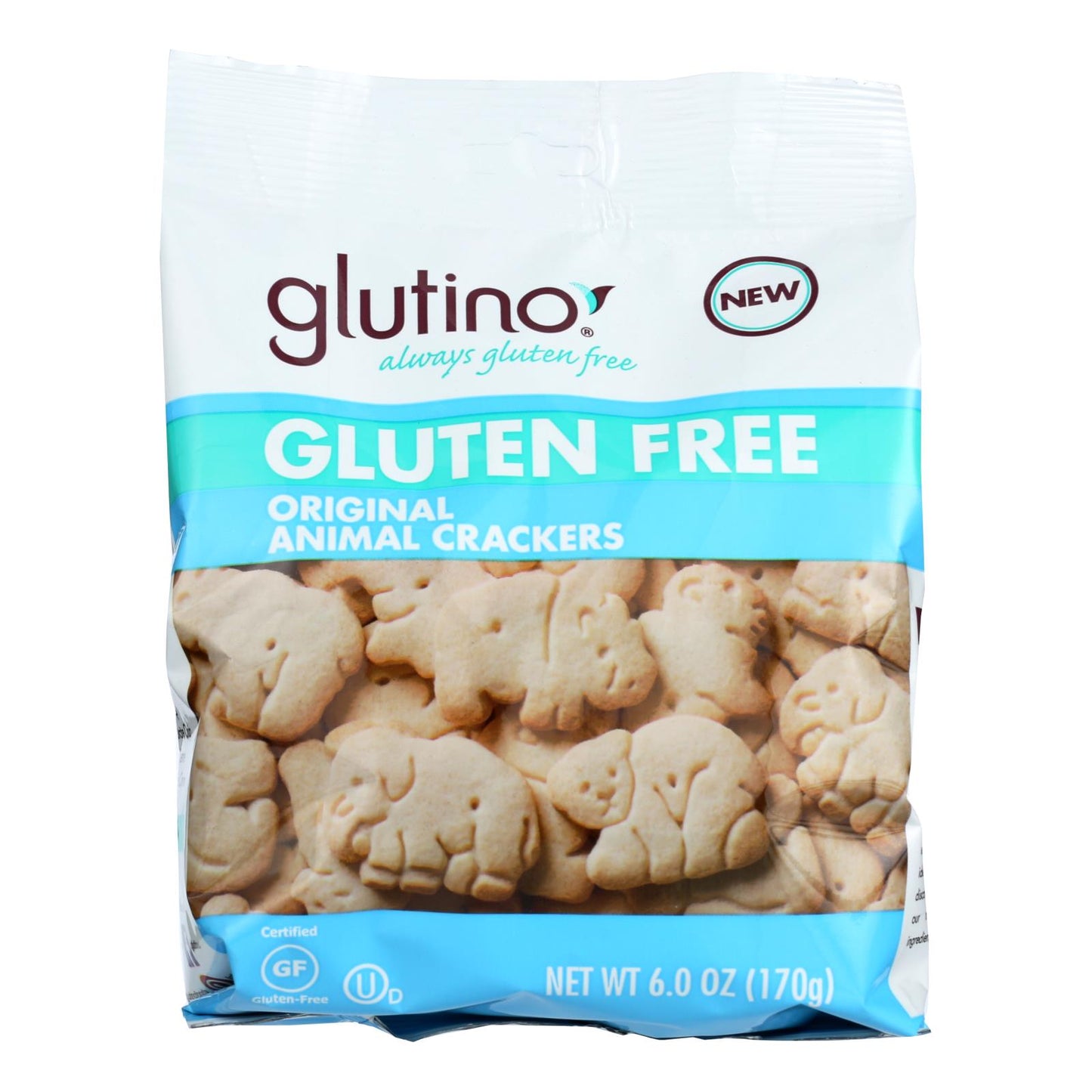 Glutino Animal Crackers - Original - Case Of 6 - 6 Oz