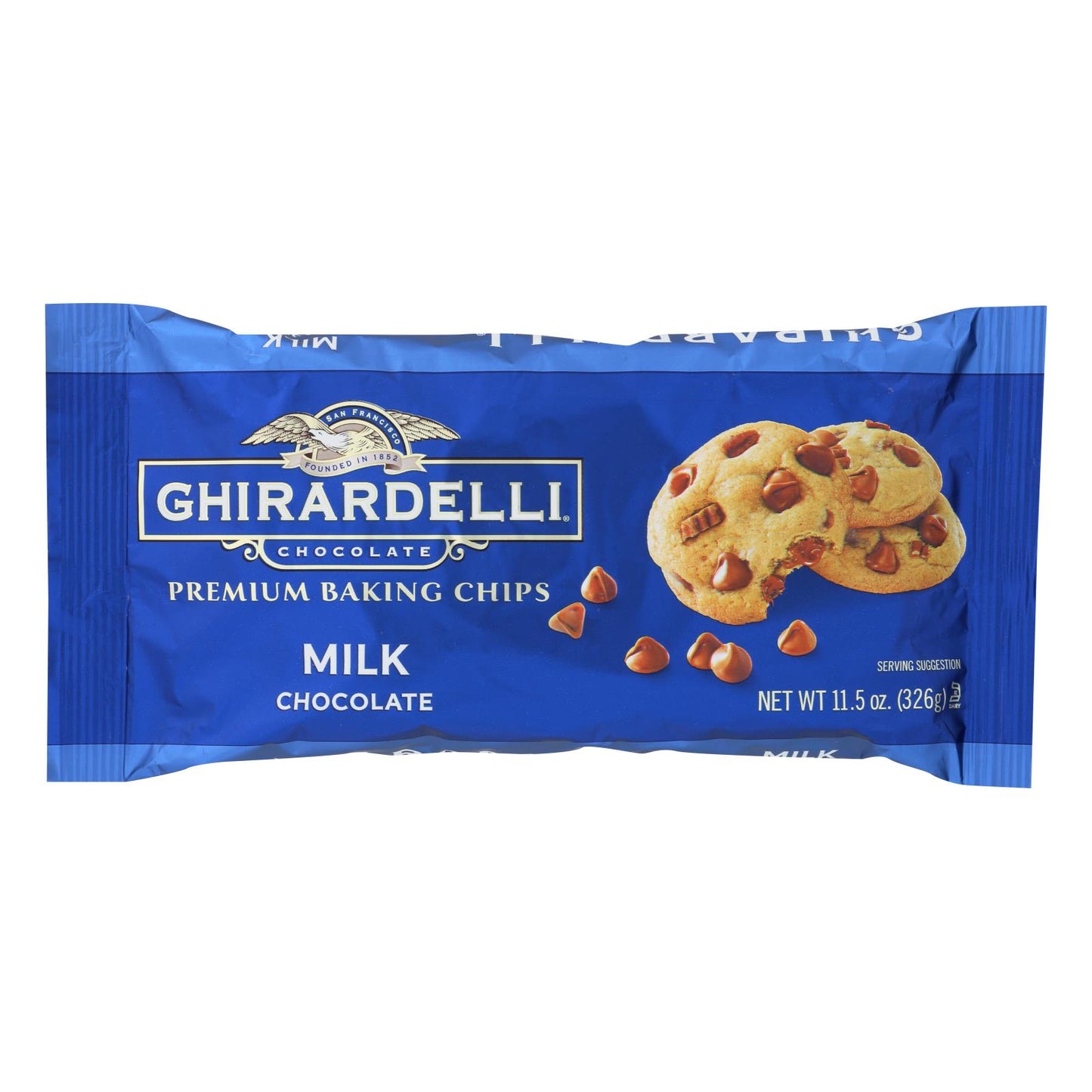 Ghirardelli Baking Chips - Milk Chocolate - Case Of 12 - 11.5 Oz.