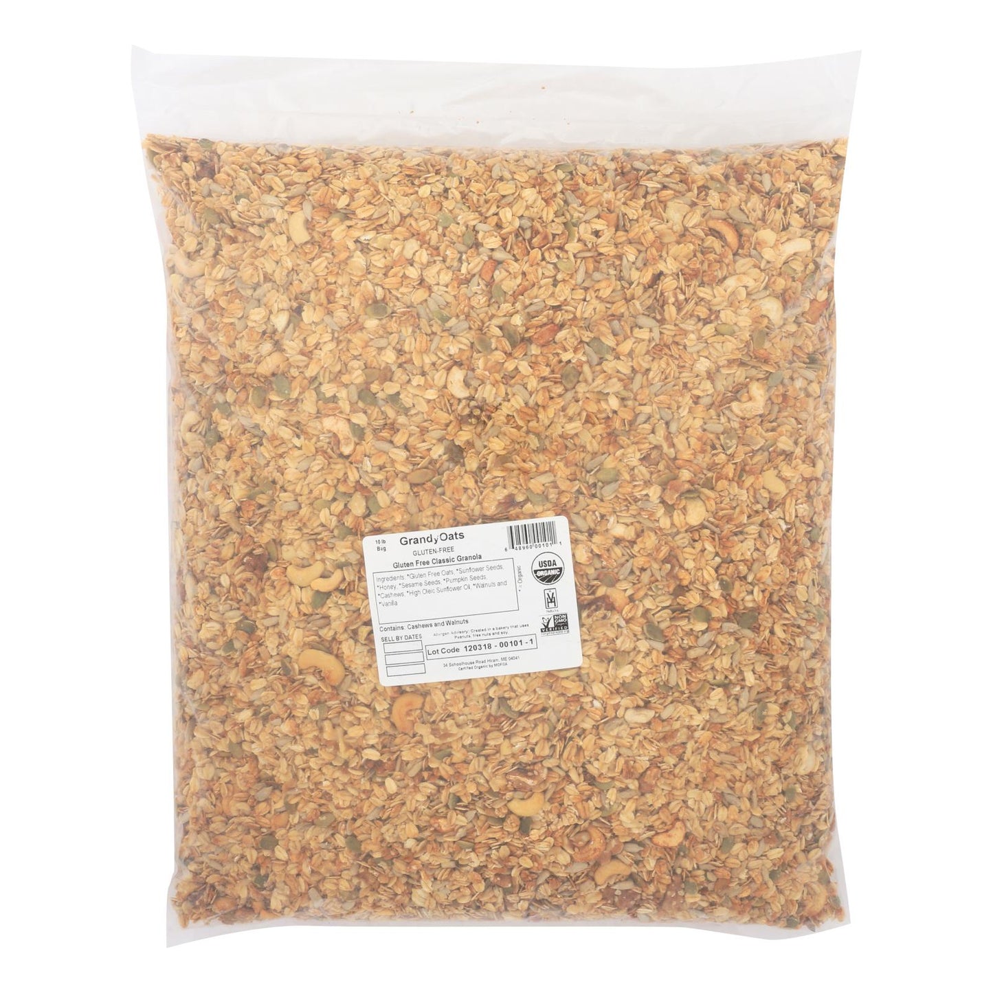 Grandy Oats Granola Gluten Free - Single Bulk Item - 10lb