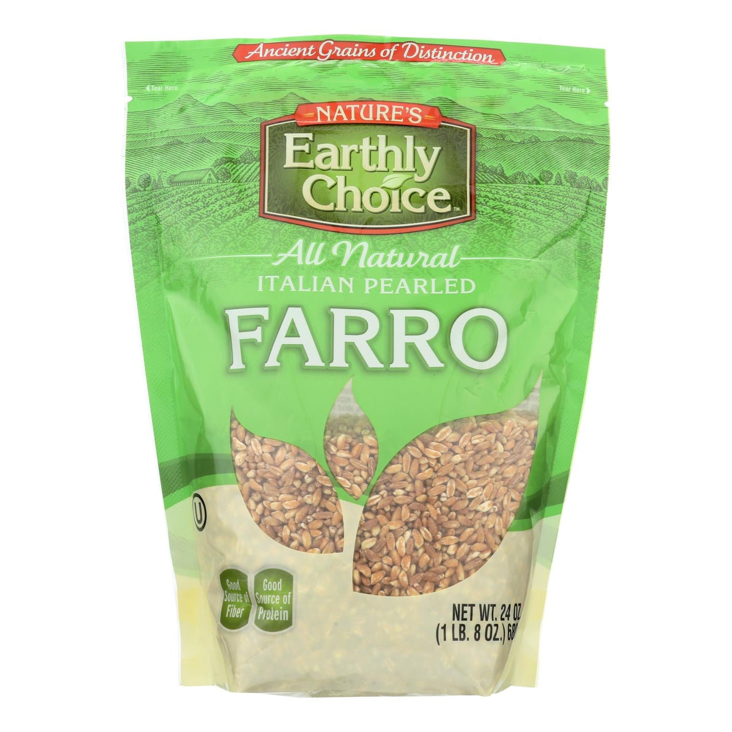 Nature's Earthly Choice - Farro Italian Pearled - Case Of 6 - 24 Oz