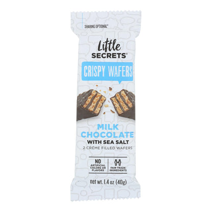 Little Secrets Crispy Wafer - Milk Chocolate With Sea Salt - Case Of 12 - 1.4 Oz.