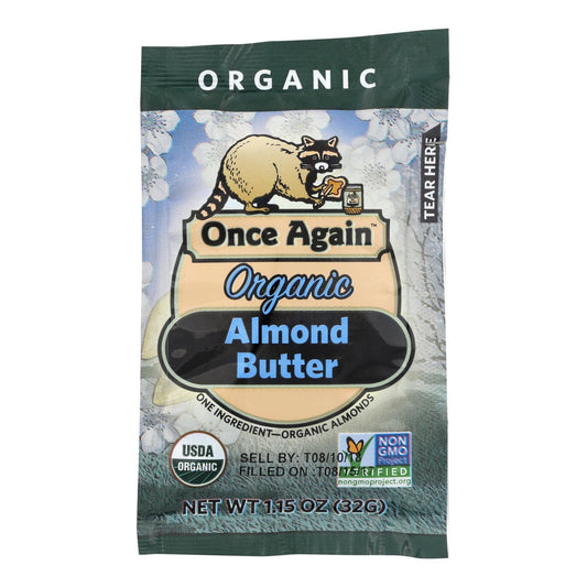 Once Again Almond Butter - Organic - Original - Squeeze Pack - 1.15 Oz - Case Of 10