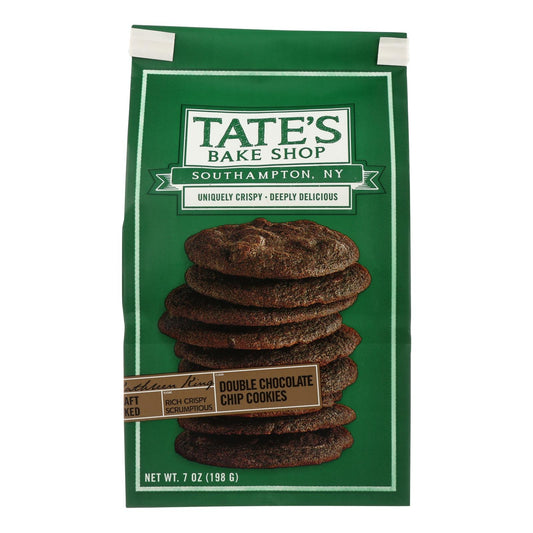 Tate's Bake Shop Double Chocolate Chip Cookies - Case Of 12 - 7 Oz.