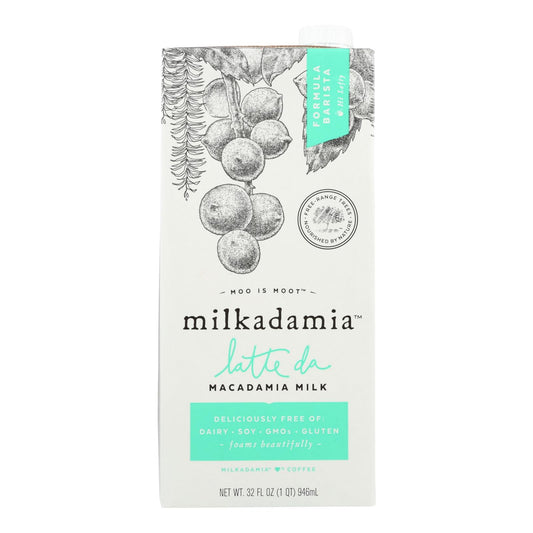 Milkadamia Macadamia Milk In Latte Da Barista - Case Of 6 - 32 Fz