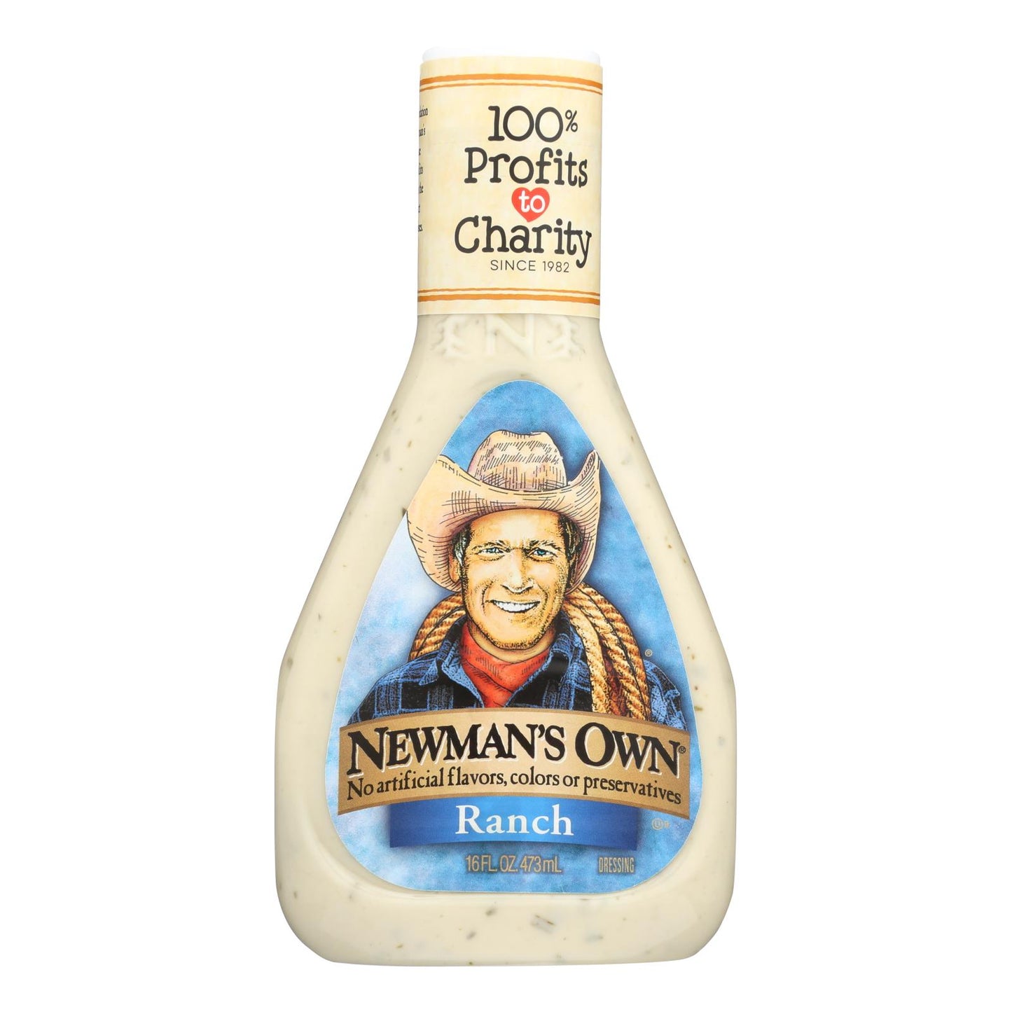 Newman's Own Salad Dressing - Ranch - Case Of 6 - 16 Fl Oz.