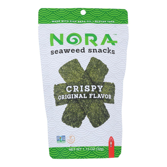 Nora Snacks Seaweed Snacks Crispy Original - Case Of 12 - 1.13 Oz