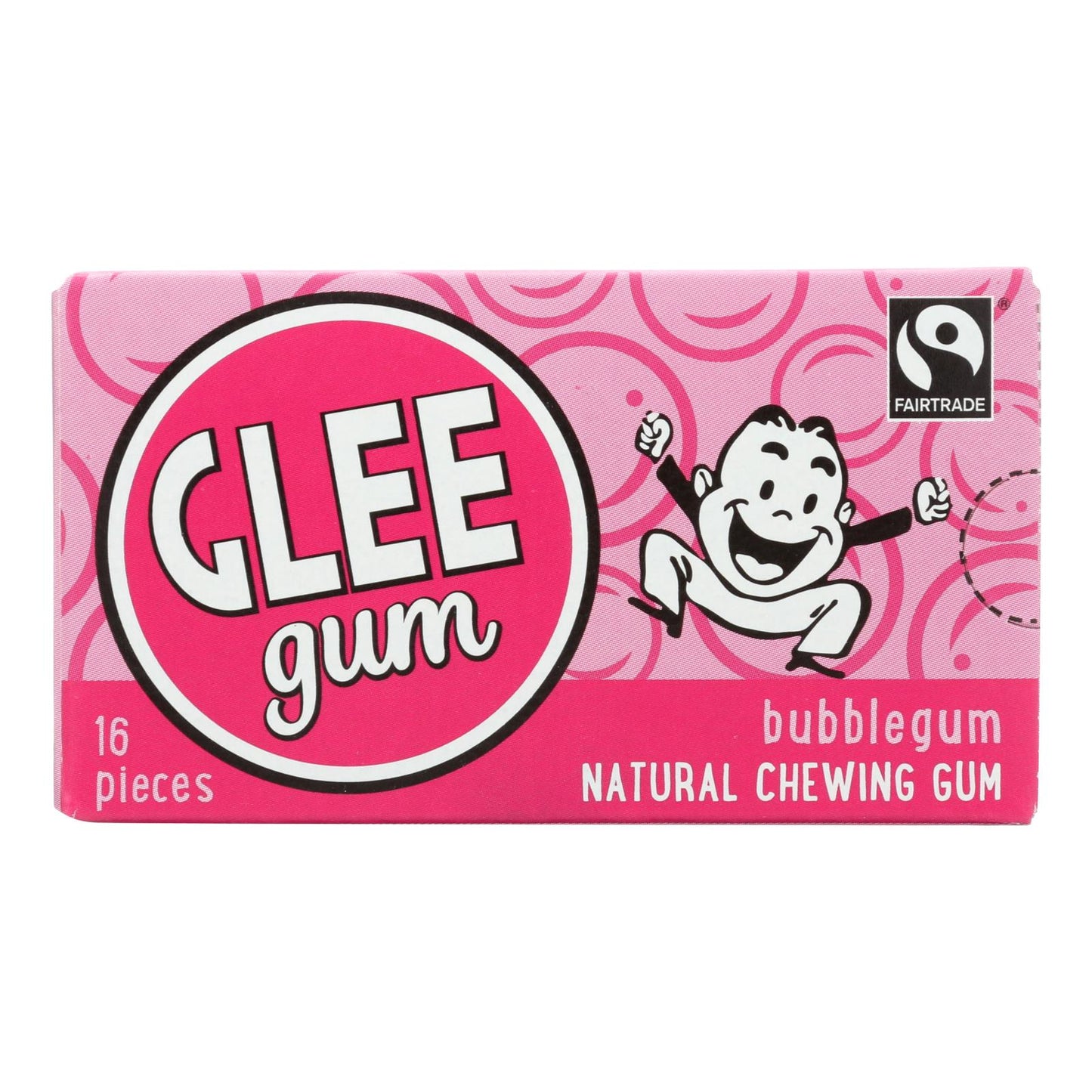 Glee Gum Chewing Gum - Bubblegum - Case Of 12 - 16 Pieces