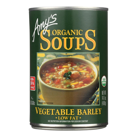 Amy's - Organic Low Fat Vegetable Barley Soup - Case Of 12 - 14.1 Oz