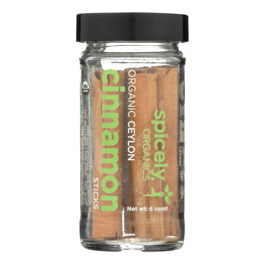 Spicely Organics - Organic Cinnamon Ceylon - Sticks - Case Of 3 - 6 Count