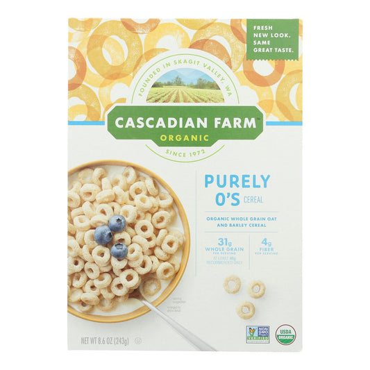 Cascadian Farm Cereal - Organic - Purely Os - 8.6 Oz - Case Of 12