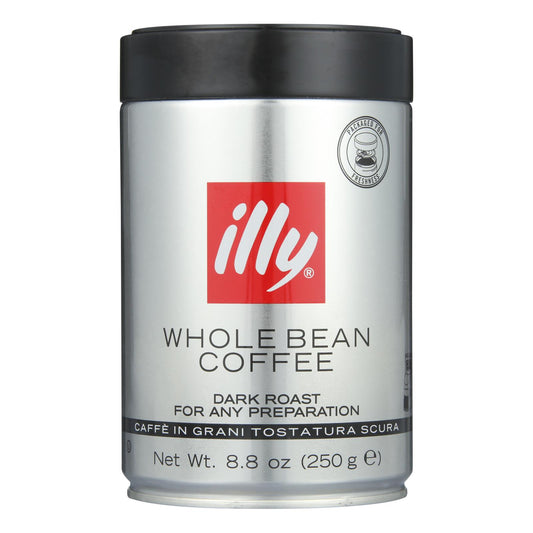 Illy Caffe Coffee Coffee - Whole Bean - Dark Roast - 8.8 Oz - Case Of 6