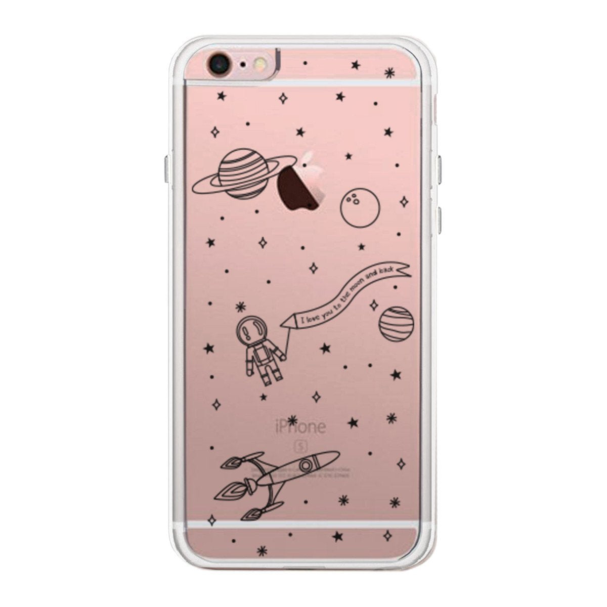 Love You To The Moon And Back  Case Cute Clear Cover