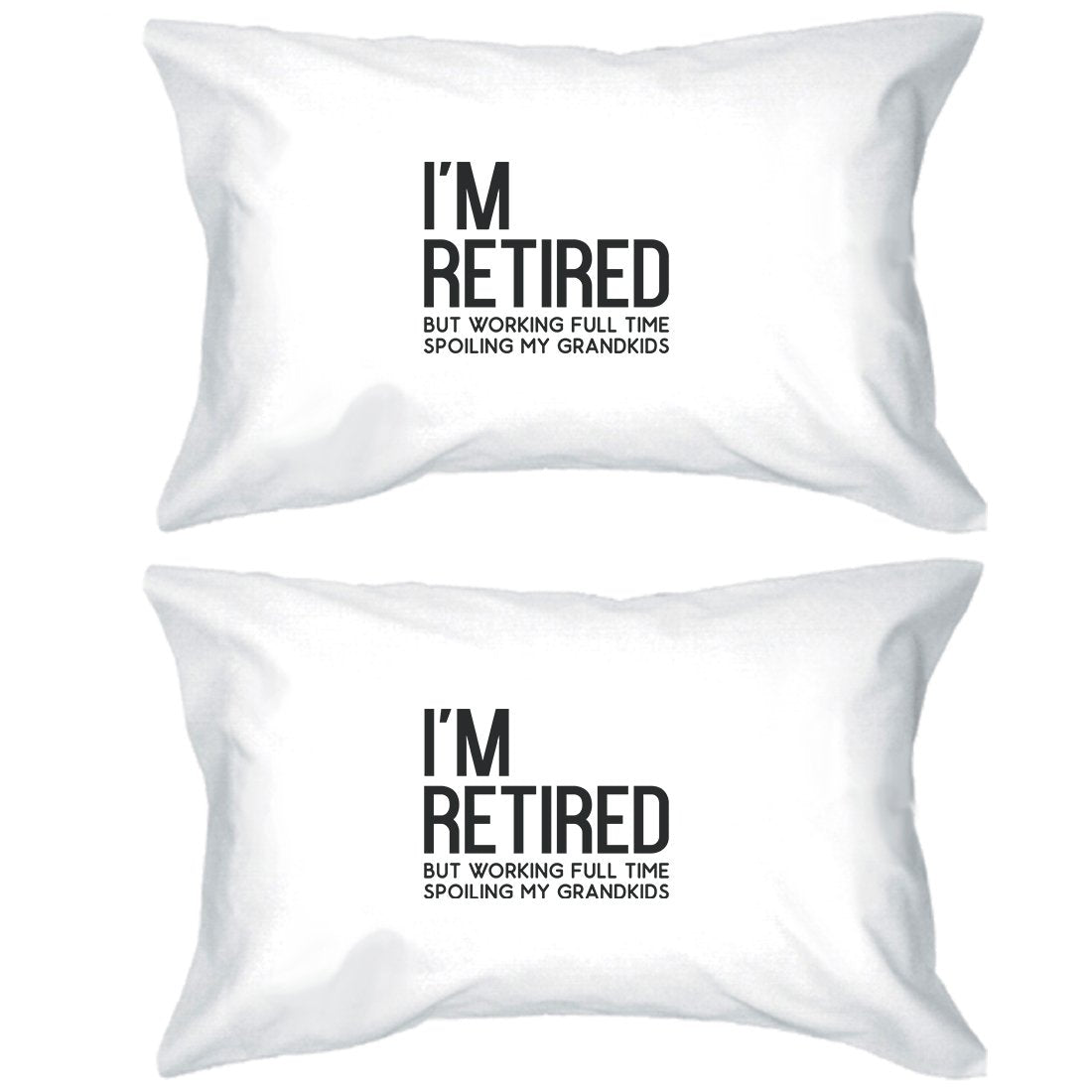 Retired Grandkids Special Pillowcases Standard Size Pillow Covers