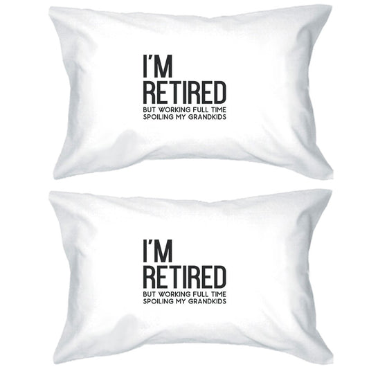 Retired Grandkids Special Pillowcases Standard Size Pillow Covers