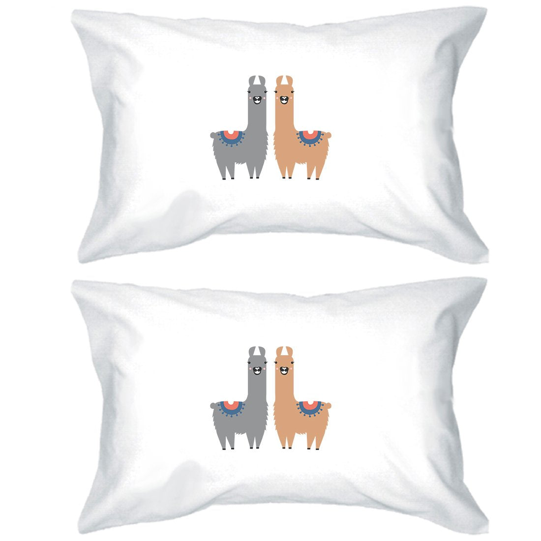 Llama Pattern Pillowcases Standard Size Decorative Pillow Covers